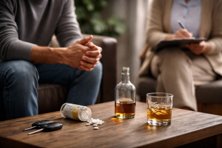 Virtual counselling session for substance abuse support